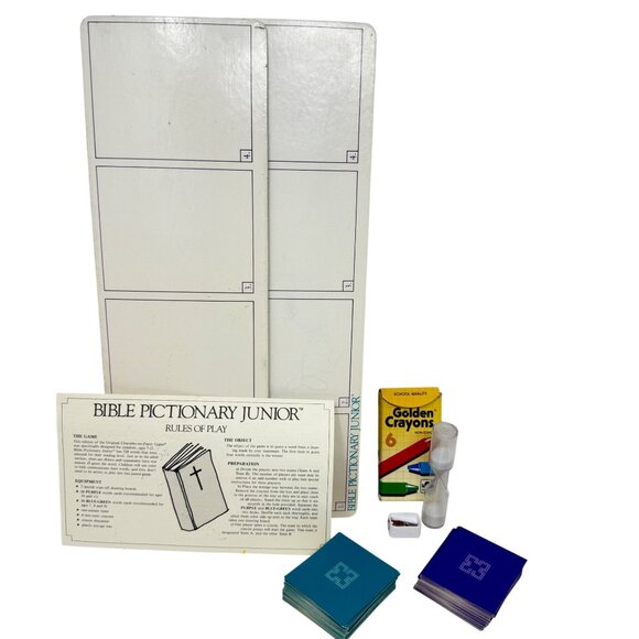 Bible Pictionary Junior Kids Ages 7-11 1989 Complete Christian‎ Drawing Game - Picture 4 of 16